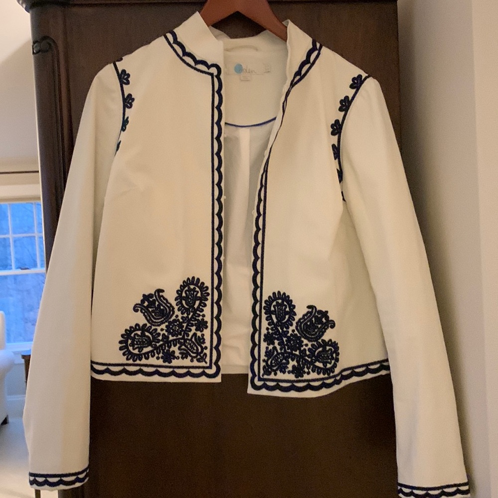 Boden white jacket